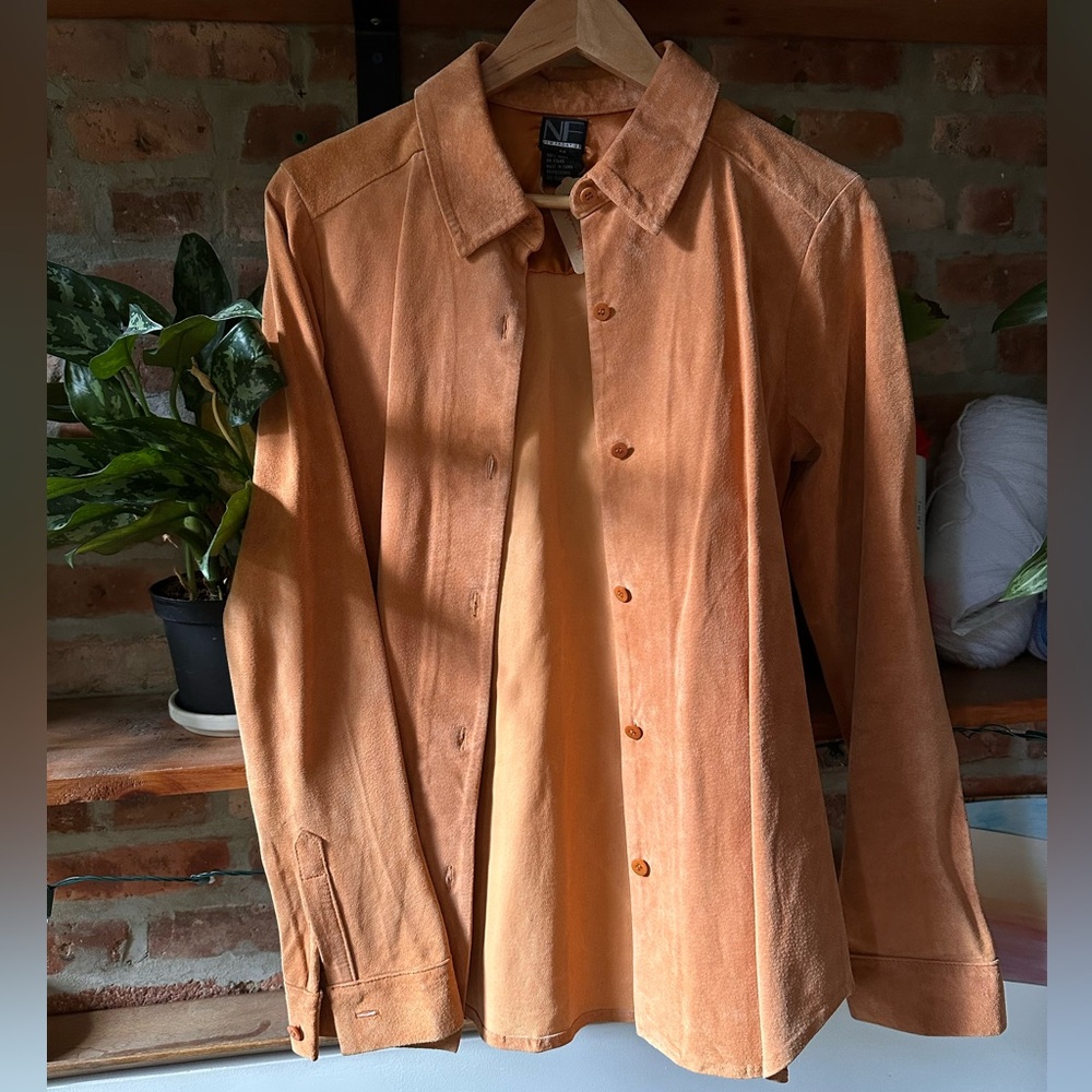 Orange suede jacket
